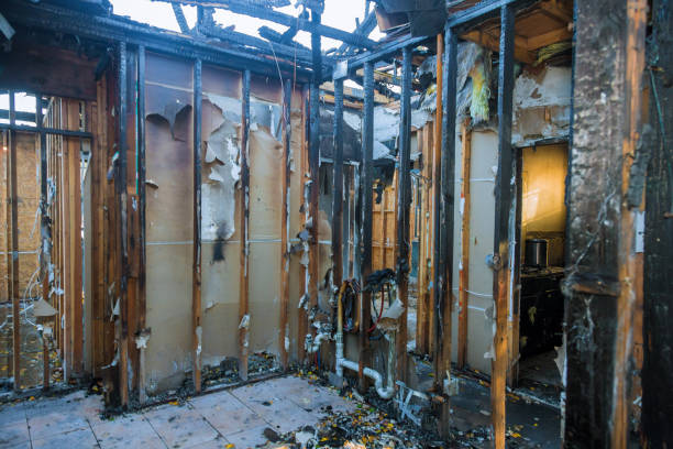 Professional Fire Damage Restoration technician working in Nipomo, CA